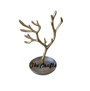 Flower Design <b>Jewelry</b> <b>Stand</b> In Aluminium Gold Color Customized Size And Shape Necklaces Bracelet Earrings <b>Holder</b> - Product Image 4