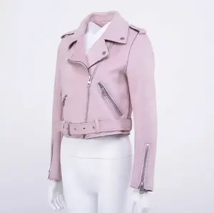 Moda Popular otoño abrigos Pu chaquetas de cuero mujeres chaquetas de cuero para damas nuevos últimos diseños personalizados chaqueta de cuero de las mujeres - Product Image 2