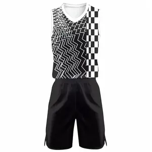 Uniforme de basket-ball surdimensionné personnalisé de haute qualité pour adultes, 100% polyester respirant et à séchage rapide, unisexe - Product Image 1