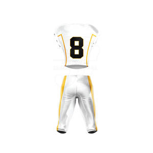 เครื่องแบบ100% ฟุตบอลอเมริกันทำจากโพลีเอสเตอร์ระบายอากาศได้ดีน้ำหนักเบาสีตามสั่งรูปแบบตัวเลขไม่ซ้ำใคร - Product Image 3