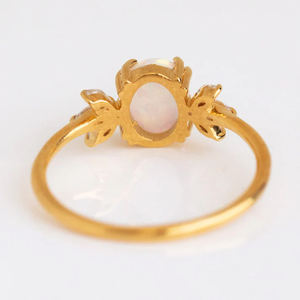 Elegante anillo de matrimonio de diamantes de oro de 18 quilates, nuevo diseño, joyería fina de oro sólido con diamantes reales, joyería ODM al por mayor - Product Image 3