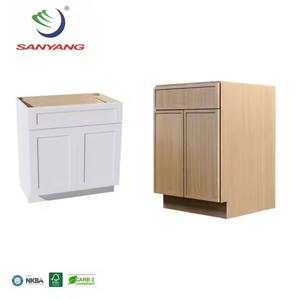 Nouvelle conception de cuisine moderne européenne en bois, placage de bois, finition laquée mate, armoire de cuisine complète, provenant d'une usine au Vietnam - Product Image 4