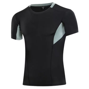 Dernier modèle T-shirt peigné à carreaux pour hommes personnalisé de haute qualité avant 200 grammes sérigraphie brodée - Product Image 5