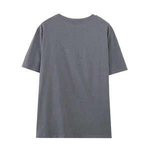 Camiseta de manga corta informal de moda para mujer Hermosa Vintage Mismo estilo Logotipo digital de punto suelto puro - Product Image 6