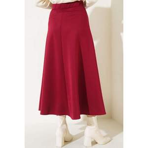 Falda Scuba Larga Rojo Claret - Product Image 3