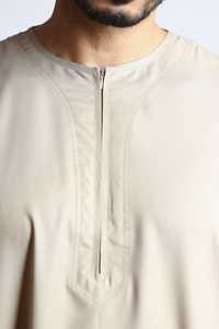 Nuevo Diseño 2024, Thobe y Abaya Musulmana de Algodón para Hombre, Transpirable, Ligera, Antiarrugas, Caftán Largo - Product Image 2