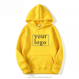 High Quality Custom Hoodie Men Oversized Sweatshirts Autumn Winter Knitted <b>Fabric</b> Blank Hoodies Streetwear OEM ODM Bulk Supplier - Product Image 1