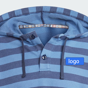 Sudadera con Capucha Personalizada OEM y ODM para Hombre, 9 <span class=keywords><strong>GG</strong></span>, 100% Algodón, Estilo Clásico, Manga Larga, Cierre de un Solo Botón, Rayas, Otoño - Product Image 5