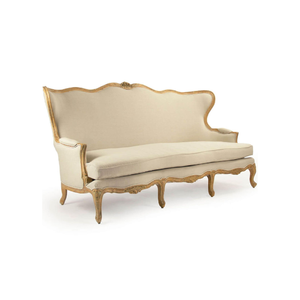 Living Room Two Seater <b>Sofa</b> Antique Carved Wooden <b>Sofa</b> Classic French Furniture For Home Decoration Furniture - Product Image 1