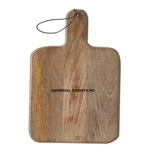 Tabla de cortar de madera rectangular Bloque de cortar hecho a mano de alta calidad Nuevo bloque de cortar con estilo clásico - Product Image 6