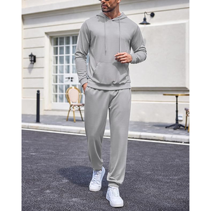 Sudaderas de invierno informales para hombre Sudadera con capucha de manga larga de punto transpirable y pantalones de chándal Técnicas bordadas - Product Image 2