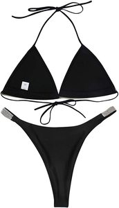 ชุดว่ายน้ำสตรีแบบแยกชิ้นชุดบิกินี่ชุดเดินชายหาดสายโซ่ทันสมัย - Product Image 5