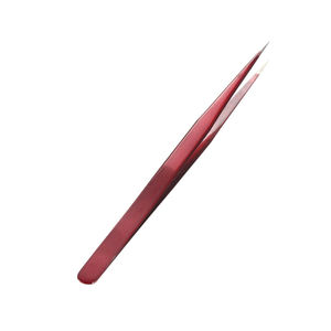 Pinzas de extensión de pestañas de 90 grados de acero inoxidable de la mejor calidad Diseño OEM Último modelo - Product Image 2