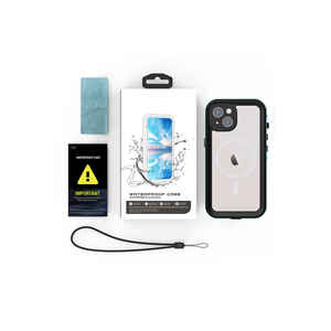 Funda de Silicona Suave con Diseño de Mármol, Impermeable y Resistente a Golpes para iPhone 14 Plus - Negra por SAFA 1-1 - Product Image 3