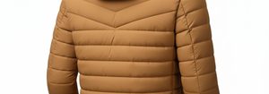 Chaqueta Acolchada de Lona con Capucha Premium para Hombre, Frente Liso Teñido, Ligera, Aislante, Cortavientos, Transpirable, Ropa de Abrigo de Invierno - Product Image 6