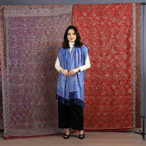 Elegant Multicolor Jacquard <b>Pashmina</b>-Style Long Lightweight Wool <b>Shawl</b> with Digital Print Dot Design for Women Multi-Purpose Use - Product Image 2