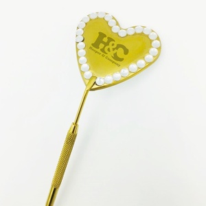 Premium Quality HOOPER COMPANY Star Design <b>Heart</b> Eyelash Extension Mirror Plastic Custom Design Private Label Logo <b>Black</b> - Product Image 6