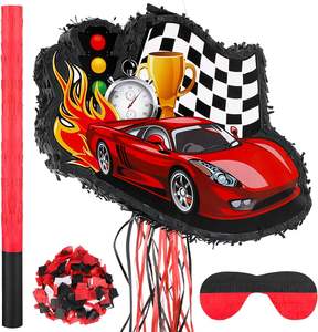 Petite voiture <span class=keywords><strong>de</strong></span> course Pinata bandeau chauve-souris et confettis pour enfants fournitures <span class=keywords><strong>de</strong></span> fête d'anniversaire décoration faveurs <span class=keywords><strong>de</strong></span> fête <span class=keywords><strong>de</strong></span> remise des diplômes - Product Image 2