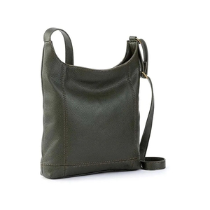 Sac hobo en cuir véritable pour femme, style minimaliste, à bandoulière, ouverture supérieure, usage quotidien, motif litchi vert, sangle unique - Product Image 2