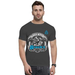 T-shirt pour homme en coton 100% imprimé sur mesure, finition lisse, tissu jersey 180g offrant respirabilité, durabilité, décontracté au quotidien - Product Image 1