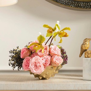 Cuenco decorativo de Metal dorado hecho a mano Diseño moderno único Perfecto para aperitivos Fruta o estilo casero Hecho a mano de La India - Product Image 6