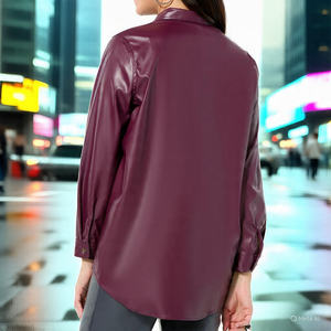 Camisas de Invierno Vintage para Mujer, de Cuero Genuino, Estilo Letterman, Personalizables, Estilo Urbano - Product Image 5