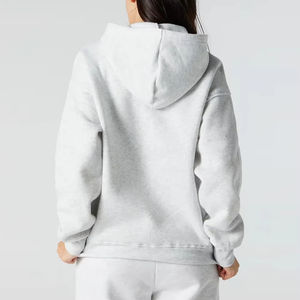 100% coton personnalisé couleur Streetwear femmes à capuche concevoir votre propre Chenille broderie sweat Logo avant pour l'hiver automne - Product Image 5