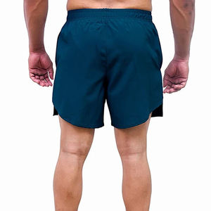 Nouvelle arrivée de shorts en maille pour hommes en couleur bleue, design de bonne qualité, vente en gros de shorts de rue unis pour adultes avec service OEM - Product Image 2