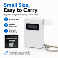 Alat Tes Alkohol Portabel Smart APP Fuel Cell Breathalyzer dengan Berbagai Unit Pengukuran