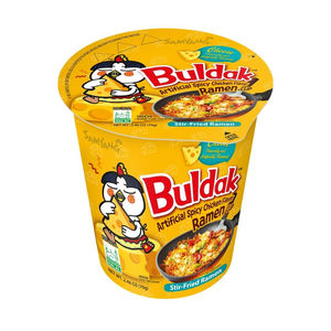 Nouilles coréennes authentiques Samyangs Buldak Carbonara au poulet épicé, en gobelet, 70g, saveur crémeuse et épicée, vente en gros, approvisionnement en vrac, livraison mondiale - Product Image 1