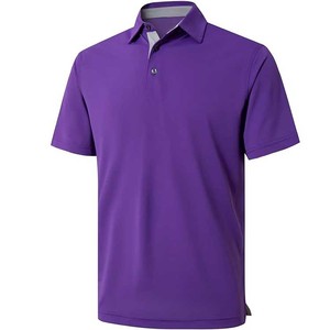 2025, camiseta de Golf hecha a medida para hombre, superventas, algodón/fibra de bambú, tejido de talla grande, estilo informal, diseño de patrón sólido - Product Image 1