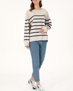 100% algodón de gran tamaño a rayas Color sólido Casual verano media manga hombro caído camiseta para hombres y mujeres - Product Image 6