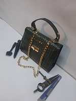 Sac à main bandoulière en cuir d'alligator plaqué crocodile Anwar Enterprises, vente en gros pure, sac à main tendance pour femmes