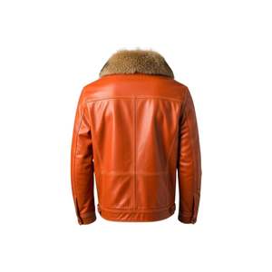 Veste en cuir PU souple Veste chaude unisexe pour l'hiver Grand cadeau de vacances - Product Image 6