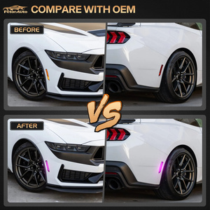 New năng động màu hồng bên đánh dấu đèn cho Ford Mustang S650 Gen7 2024 -25 tự động một phần Flare hoạt hình Chỉ số LED sidemarkers đèn - Product Image 6