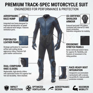 Trajes de Motociclismo Deportivos de Alta Calidad al por Mayor, Trajes de Carreras de Una Pieza - Product Image 4