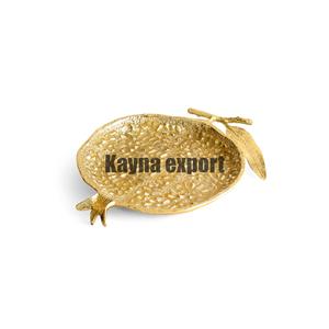 Cuenco de fruta nórdico moderno de lujo para servir, centro de mesa de fruta decorativo estilo gingko, cuenco hecho a medida, cuenco de metal de calidad hecho a mano - Product Image 4