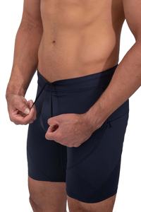 Pantalones cortos de compresión de secado rápido ecológicos para hombre, elásticos, cintura media, Fitness, gimnasio, deportes, entrenamientos, correr, entrenamiento sólido - Product Image 4