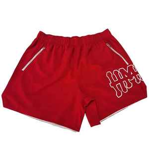 กางเกงขาสั้นผู้ชายสั่งทำพิเศษ ผ้าโพลีเอสเตอร์ 100% ลายเรียบ ระบายอากาศได้ดี เอวยางยืด สไตล์ไฮสตรีท ผ้าแคนวาส ขายดี - Product Image 2