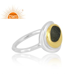 Best Selling 925 Sterling Silver Natural Gold Sheen <b>Obsidian</b> Gemstone Ring Custom <b>Jewelry</b> For Women Gift For Her - Product Image 4