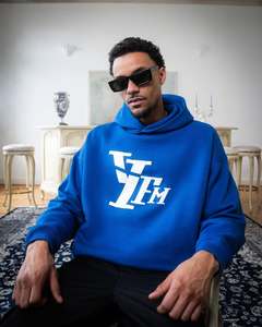 ชุดสเวตเตอร์ผ้าคอตตอนสำหรับผู้ชายใส่สบายสีพื้นแบบลำลองสำหรับฤดูหนาว100% - Product Image 1