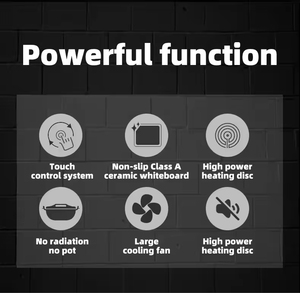 Cocina de Inducción Eléctrica Impermeable de 2200W al por Mayor, Hornilla Portátil Individual de Alta Resistencia con Placa de Cerámica, Pantalla Táctil, Cocina Premium - Product Image 3