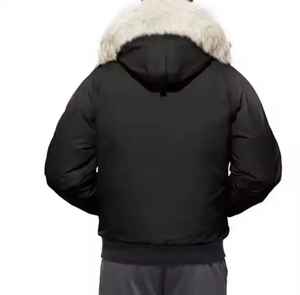 High Quality Men's Winter Parka <b>Jacket</b> Warm Goose Down Windproof <b>Real</b> Wolf <b>Fur</b> Classic Style Wholesale Canadian Outwear Coat - Product Image 2