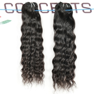 Vente en gros 100% extensions de cheveux humains de temple indien vierge brut meilleure qualité ondulée cuticule alignée vagues naturelles compétitives - Product Image 4