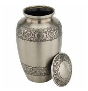 ASWAN INTERNATIONAL European Style Brass Metal Cremation Urn for Adult & <b>Pet</b> <b>Ashes</b> <b>Keepsake</b> - Product Image 6