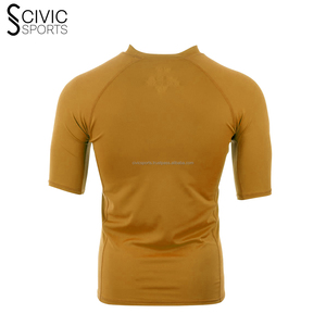Rash Guard with Full AND HALF Sleeves Customized Logo Spandex Material Wholesale Price Casual Design - Product Image 3