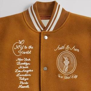 Chaqueta Varsity de Lona Recubierta Personalizada con MOQ Bajo, Cuello Alto, Logotipo Frontal, Mangas de Poliéster, Estilo Urbano para Hombre - Product Image 6