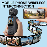 Caméra corporelle 4K portable avec objectif rotatif, écran 1,5 pouces, Wi-Fi, application, enregistrement longue durée 8-10h, direct usine OEM
