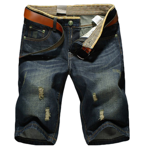 Wholesale Plus Size Breathable Windproof Vintage Washed Canvas <b>Cargo</b> Shorts Men Slim Fit Ripped Anti-Wrinkle Summer Shorts - Product Image 2