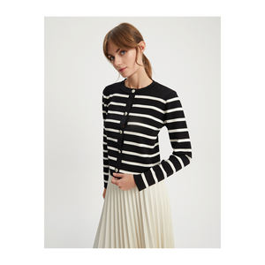 Cárdigan de Punto de Mezcla de Viscosa para Mujer BGN-Turquía - Product Image 4